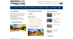 Desktop Screenshot of grondbank.be