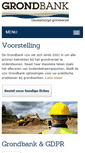 Mobile Screenshot of grondbank.be