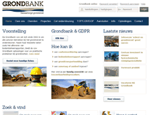 Tablet Screenshot of grondbank.be